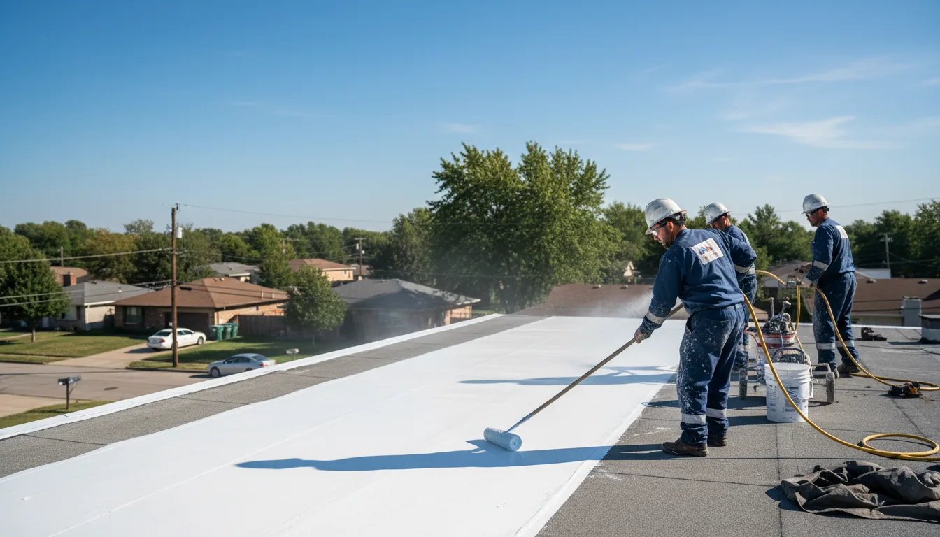 Commercial roof coating in Perris, CA near me
